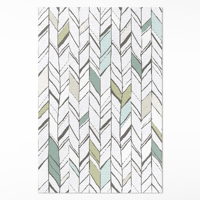 Tapijt vinyl Abstracte visgraat Indiase stijl