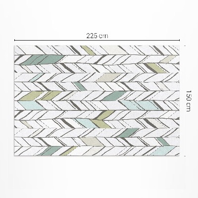 Tapijt vinyl Abstracte visgraat Indiase stijl