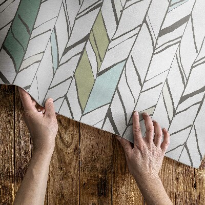 Tapijt vinyl Abstracte visgraat Indiase stijl