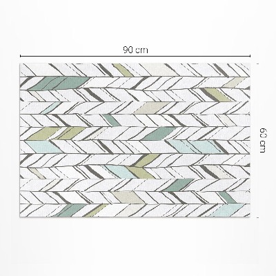 Tapijt vinyl Abstracte visgraat Indiase stijl