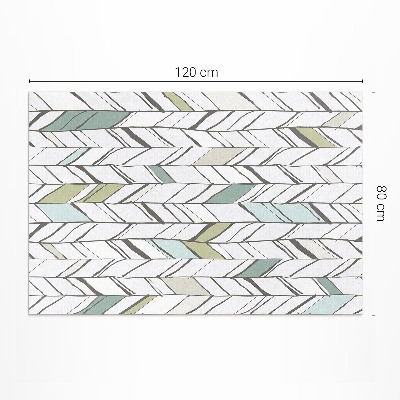 Tapijt vinyl Abstracte visgraat Indiase stijl