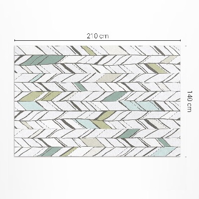 Tapijt vinyl Abstracte visgraat Indiase stijl