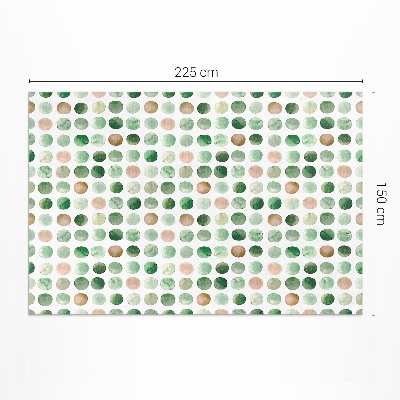 Vinyl tapijt Aquarel stippen geschilderde cirkels boho