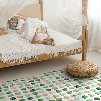 Vinyl tapijt Aquarel stippen geschilderde cirkels boho