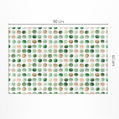 Vinyl tapijt Aquarel stippen geschilderde cirkels boho