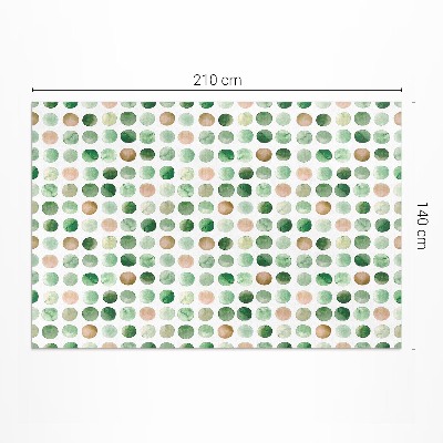 Vinyl tapijt Aquarel stippen geschilderde cirkels boho