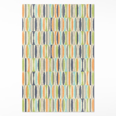 Tapijt vinyl Abstracte retro-ellipsen