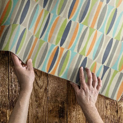 Tapijt vinyl Abstracte retro-ellipsen