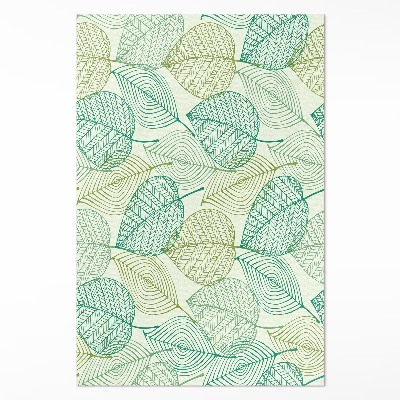 Vinyl tapijt Samenstelling van lineaire bladeren in de natuur