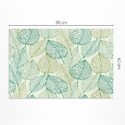 Vinyl tapijt Samenstelling van lineaire bladeren in de natuur