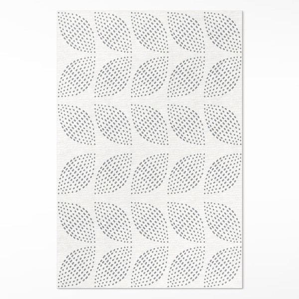 Vinyl vloerkleed Een compositie van donkere bladeren met stippen