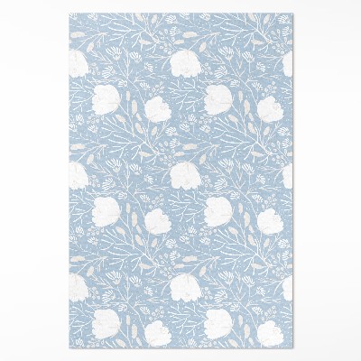 Tapijt vinyl Prachtige bloemen op een pastelkleurige achtergrond