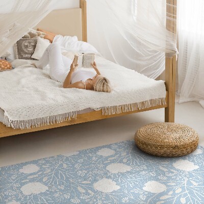 Tapijt vinyl Prachtige bloemen op een pastelkleurige achtergrond