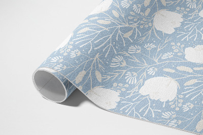 Tapijt vinyl Prachtige bloemen op een pastelkleurige achtergrond