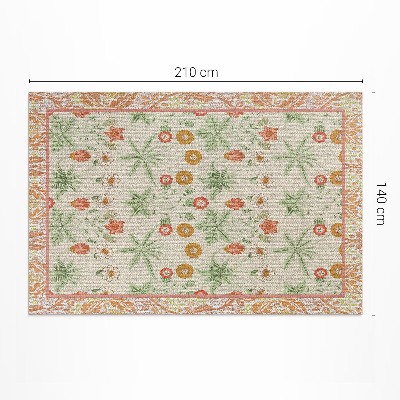 Tapijt vinyl Bloemenpatroon in een lijst