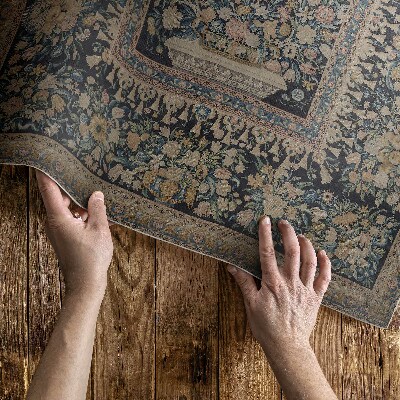 Vinyl tapijt Decoratief plantenpatroon in de oude stijl