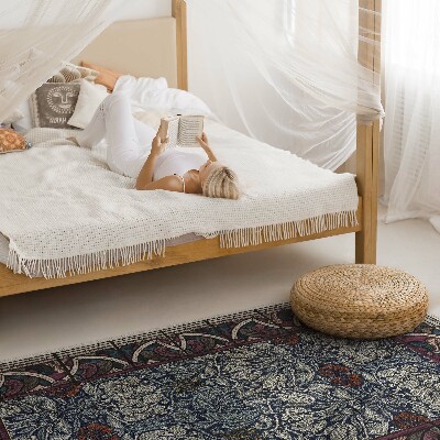 Vinyl tapijt Gotische rode glas-in-loodramen