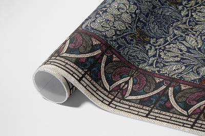 Vinyl tapijt Gotische rode glas-in-loodramen