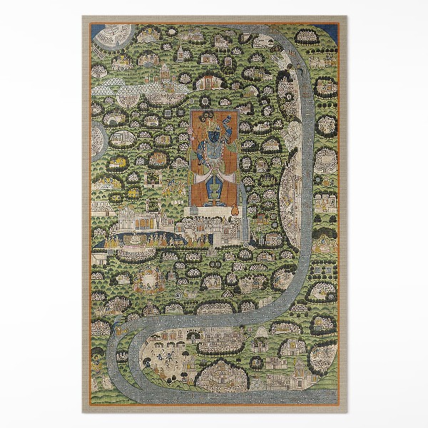 Tapijt vinyl India vanuit vogelperspectief