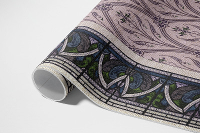 Tapijt vinyl Gotische paarse glas-in-loodramen