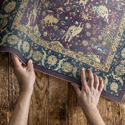 Vinyl vloerkleed Antiek zijden dier