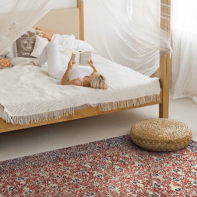 Tapijt vinyl Zeer oud roodblauw