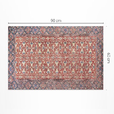 Tapijt vinyl Zeer oud roodblauw