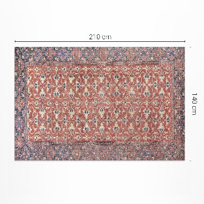 Tapijt vinyl Zeer oud roodblauw