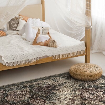 Vinyl vloerkleed Illusie van bloemenstof