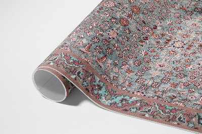 Tapijt vinyl Retro verweerd bloemenpatroon