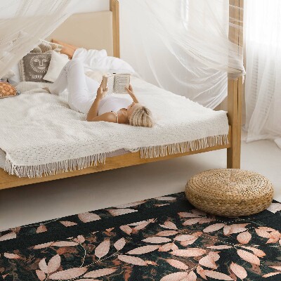 Vinyl tapijt Herfstbladeren boho retro plantenmotief