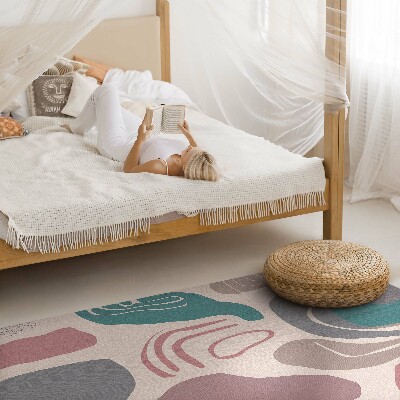 Vinyl vloerkleed Abstracte boho-vlekken pastelvormen