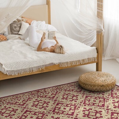 Vinyl vloerkleed Regelmatig patroon in een oude vintage stijl