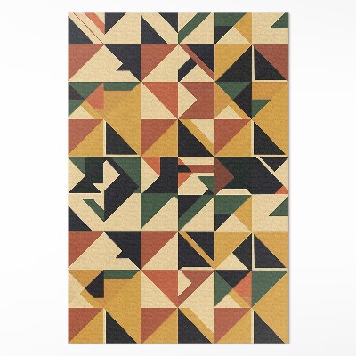 Tapijt vinyl Geometrische kleurrijke retro-abstractie