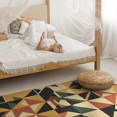 Tapijt vinyl Geometrische kleurrijke retro-abstractie