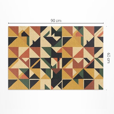 Tapijt vinyl Geometrische kleurrijke retro-abstractie