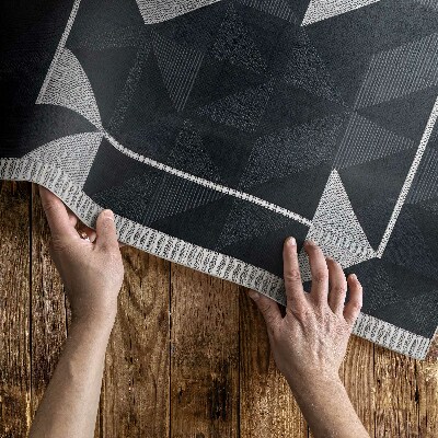 Vinyl tapijt Vintage geometrisch mozaïekpatroon