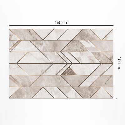 Vinyl vloerkleed Regelmatige lijnen op marmer glamour steen