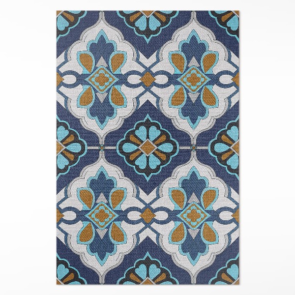 Vinyl tapijt Geometrisch patroon van kleurrijke vintage tegels