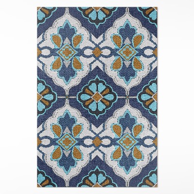 Vinyl tapijt Geometrisch patroon van kleurrijke vintage tegels