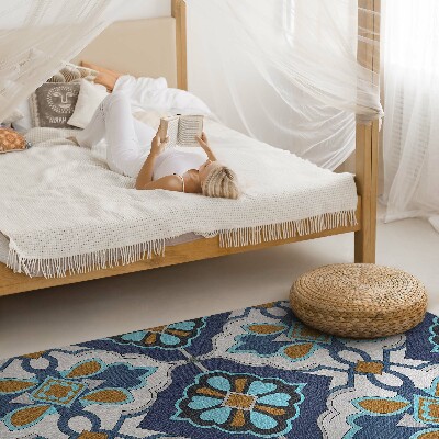 Vinyl tapijt Geometrisch patroon van kleurrijke vintage tegels