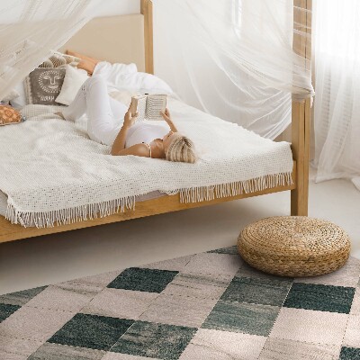 Tapijt vinyl Steen mozaïek vierkante tegels marmer