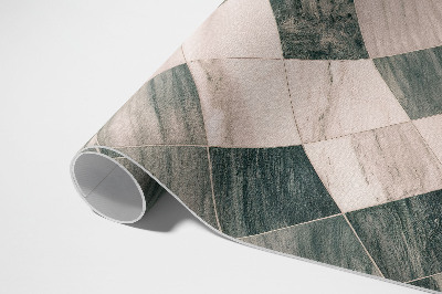 Tapijt vinyl Steen mozaïek vierkante tegels marmer