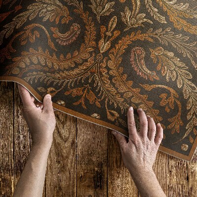 Vinyl vloerkleed Oosterse vintage plantenversiering