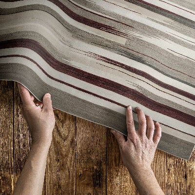 Tapijt vinyl Abstract geschilderde boho verweerde strepen