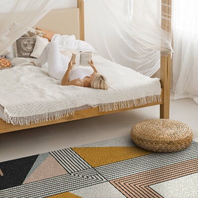 Vinyl vloerkleed Geometrische lineaire abstractie van Bauhaus