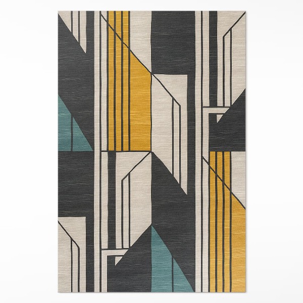 Tapijt vinyl Geometrische abstractie in vintage stijl