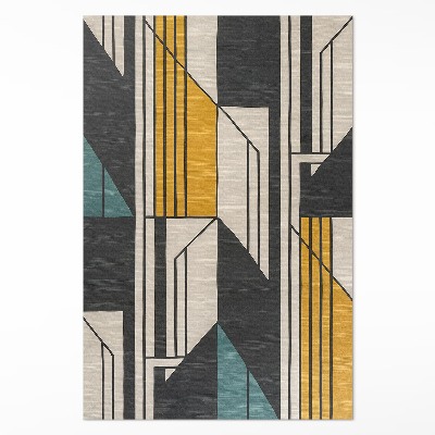 Tapijt vinyl Geometrische abstractie in vintage stijl