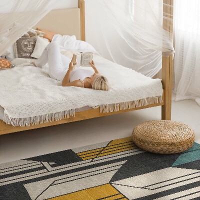 Tapijt vinyl Geometrische abstractie in vintage stijl