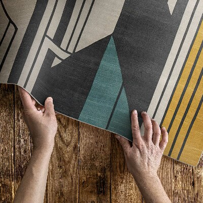 Tapijt vinyl Geometrische abstractie in vintage stijl